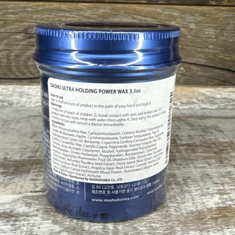 Dashu Ultra Hold Power Wax For Men 3.38 Fl‎ Oz | MSRP = $20